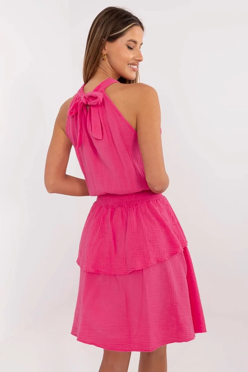 Robe courte été trapèze sans manches