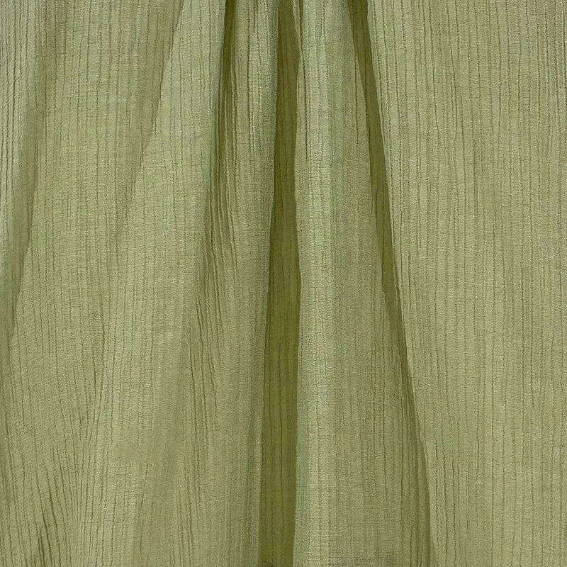 Robe d'été verte ample courte
