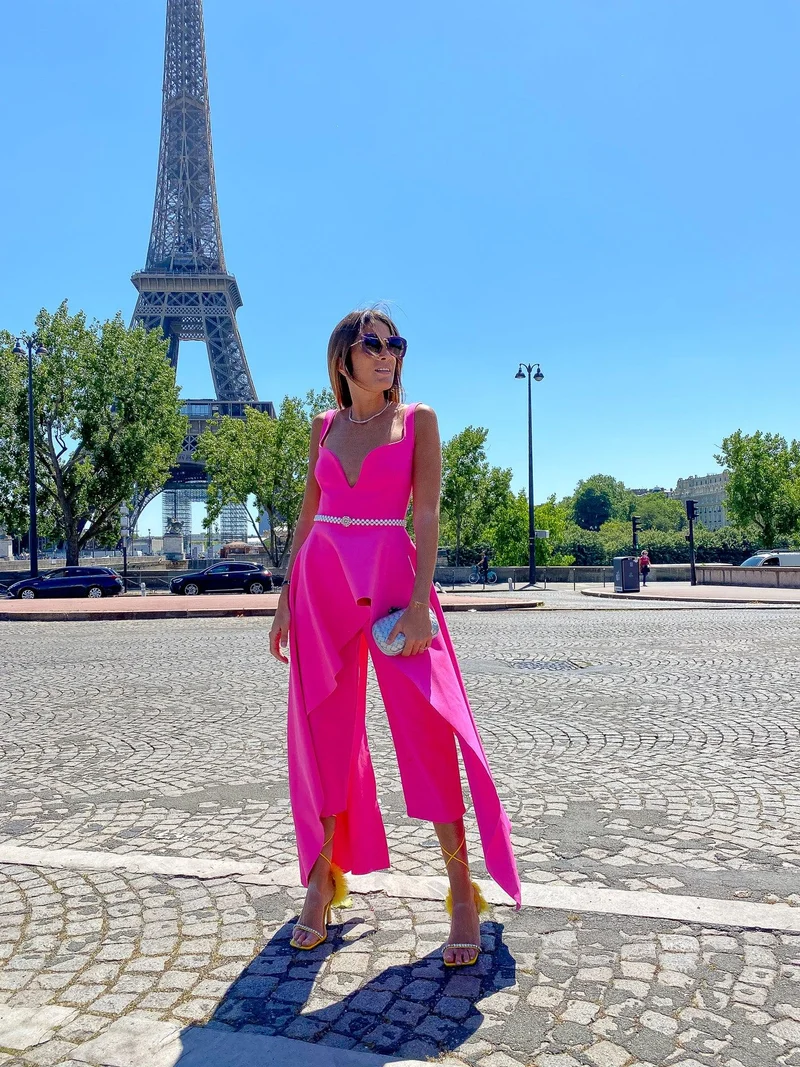Combinaison pantalon rose