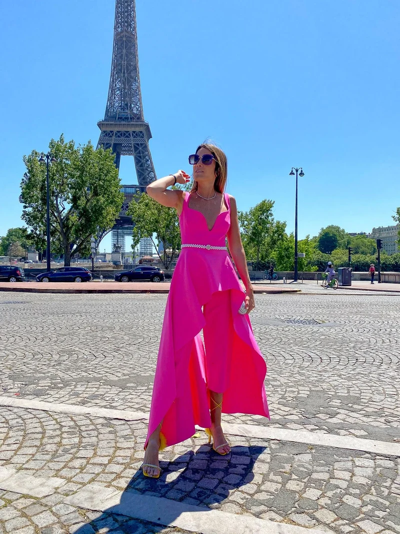 Combinaison pantalon rose