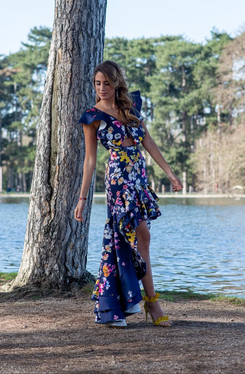 Ensemble Sévilla bleue fleuris