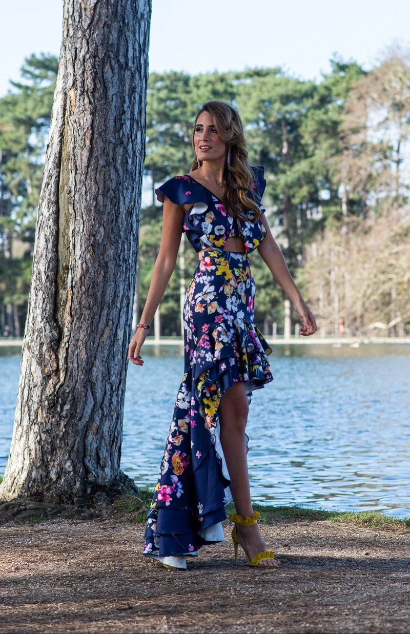 Ensemble Sévilla bleue fleuris