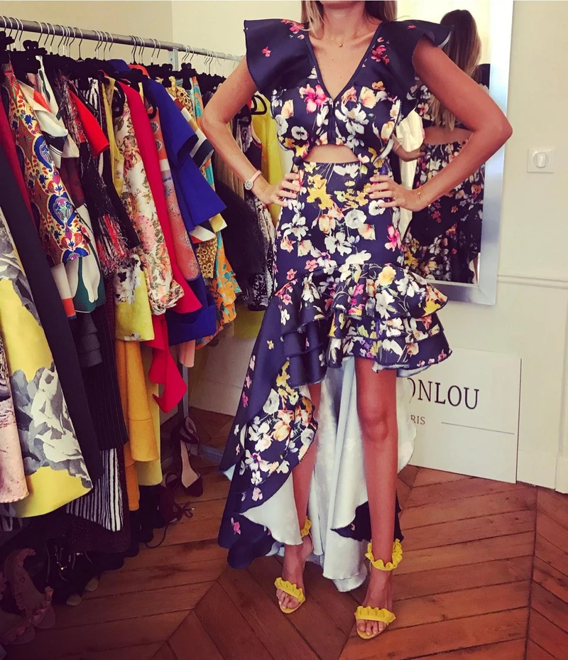 Ensemble Sévilla bleue fleuris