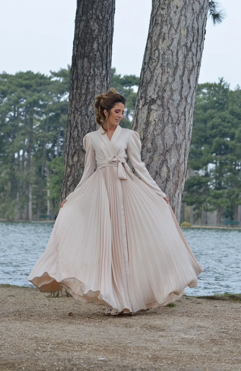 Robe plissée Armelle