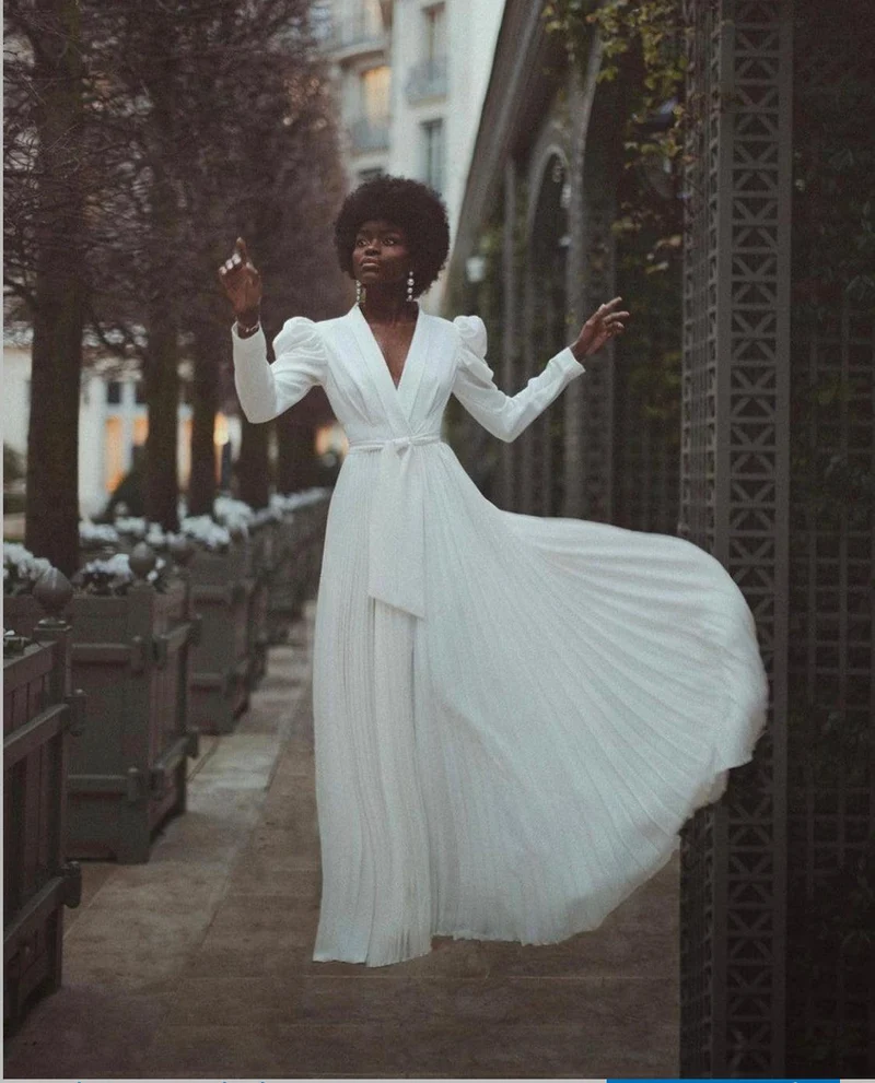 Robe plissée Armelle