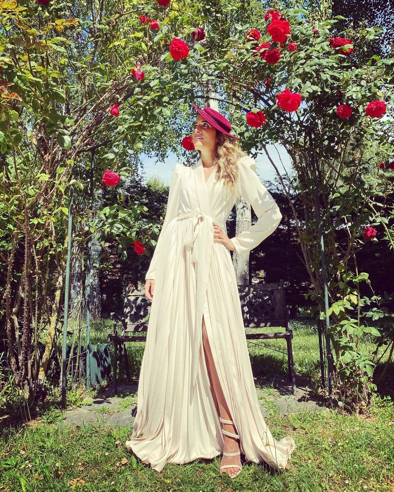 Robe plissée Armelle