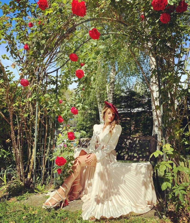Robe plissée Armelle