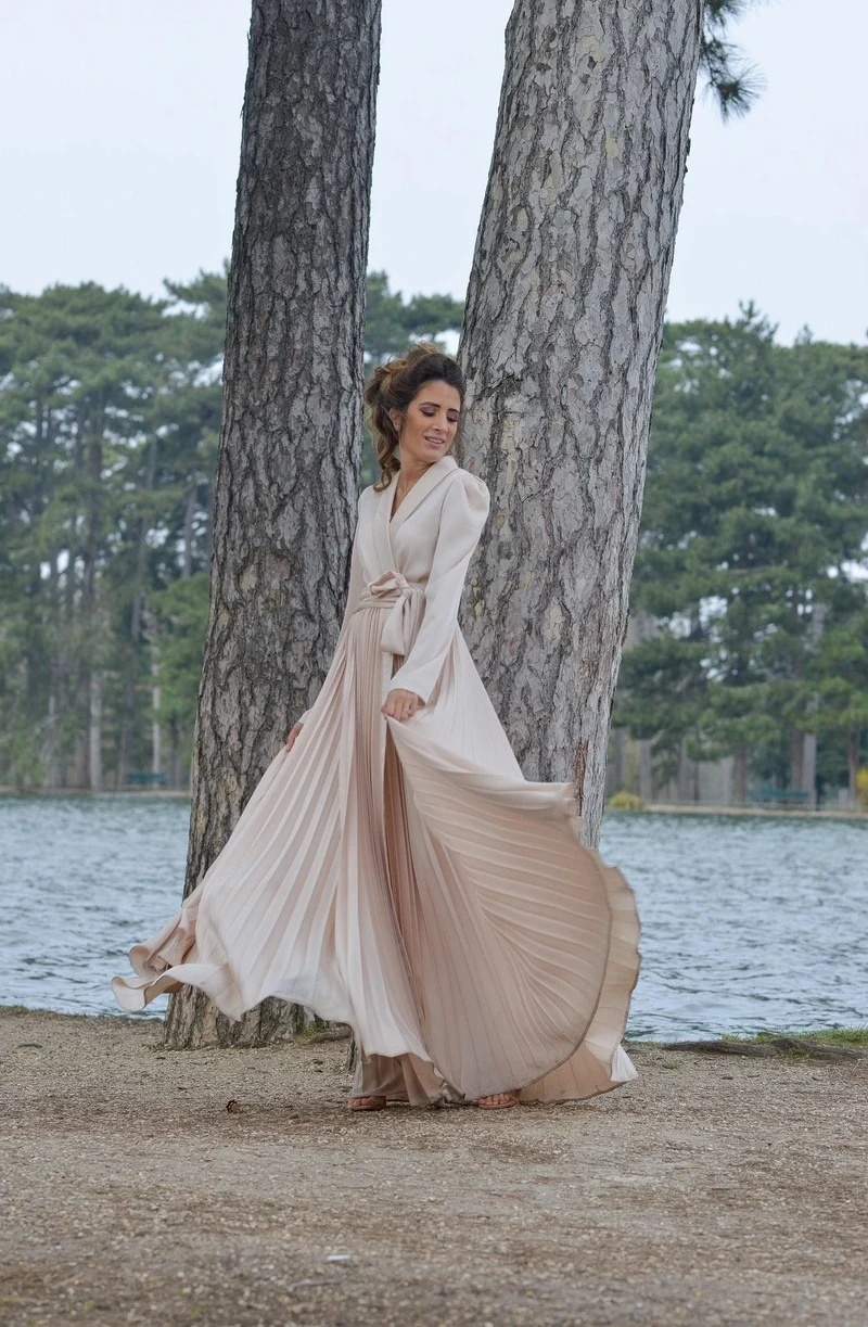 Robe plissée Armelle