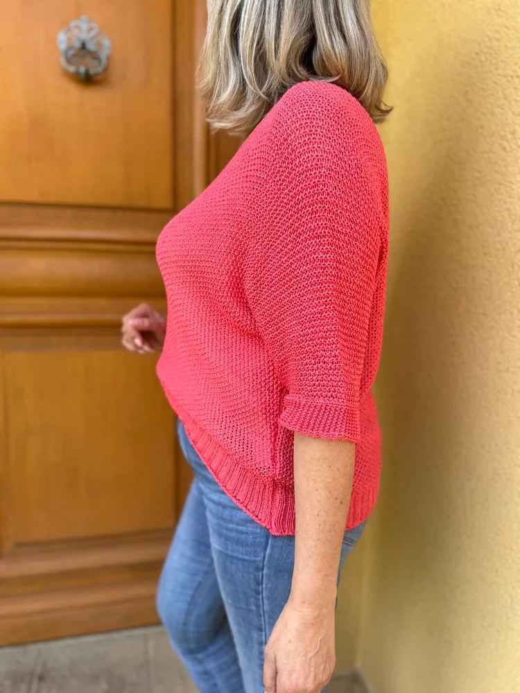 Pull ajouré Mathéo corail