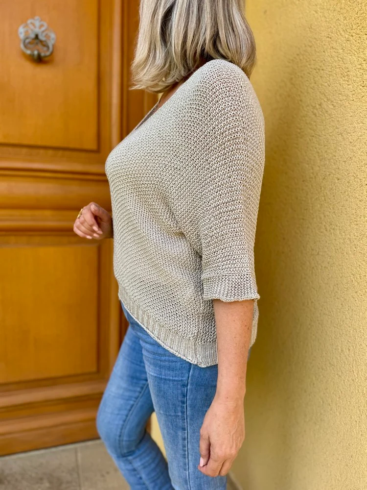 Pull ajouré Mathéo taupe
