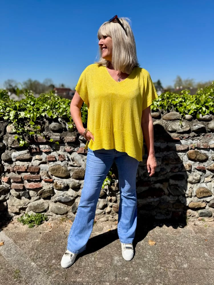Teeshirt poncho Julio jaune