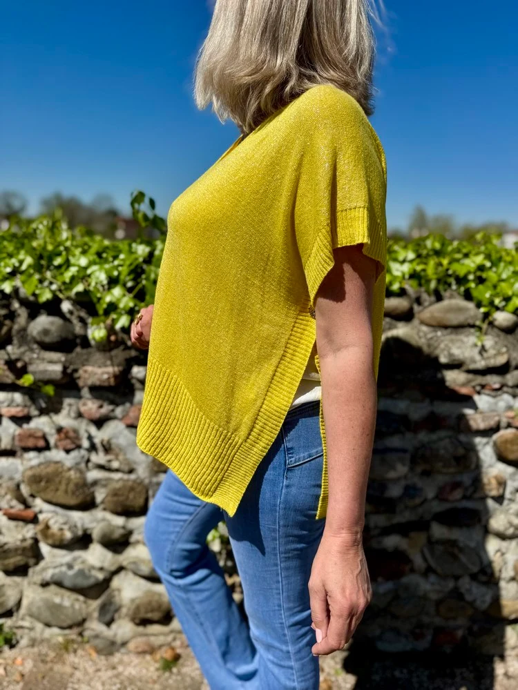 Teeshirt poncho Julio jaune