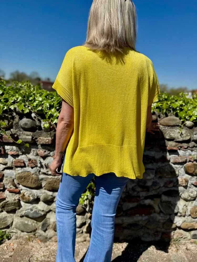 Teeshirt poncho Julio jaune