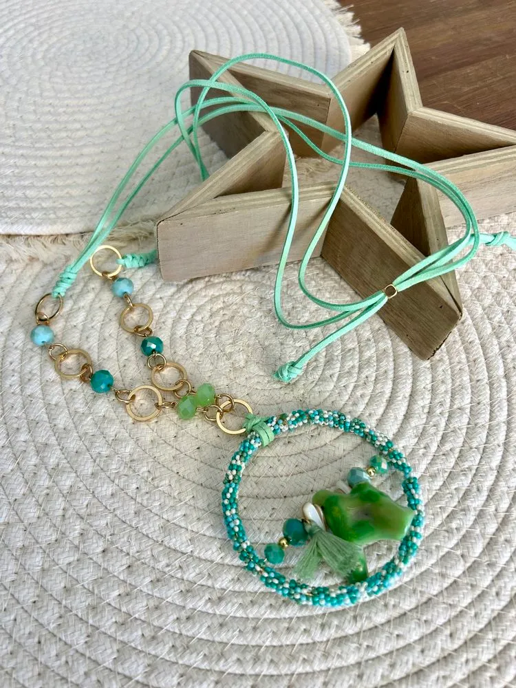 Collier Milo vert