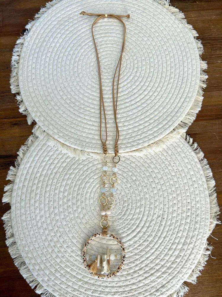 Collier Milo camel