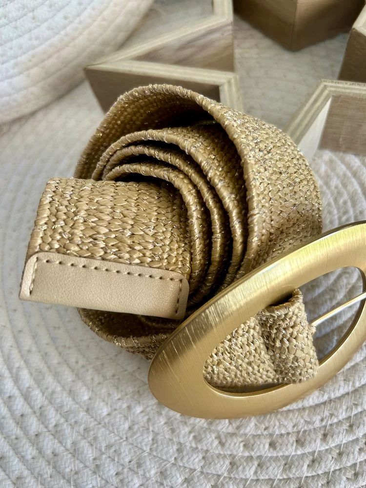 Ceinture élastiquée Nina camel