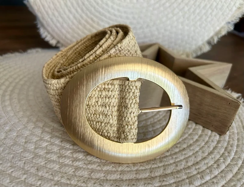 Ceinture élastiquée Nina beige