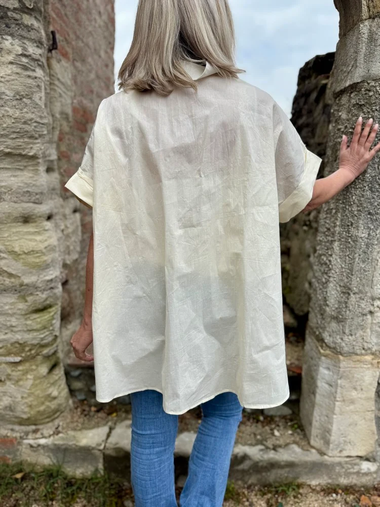 Chemise méga loose Ilona crème