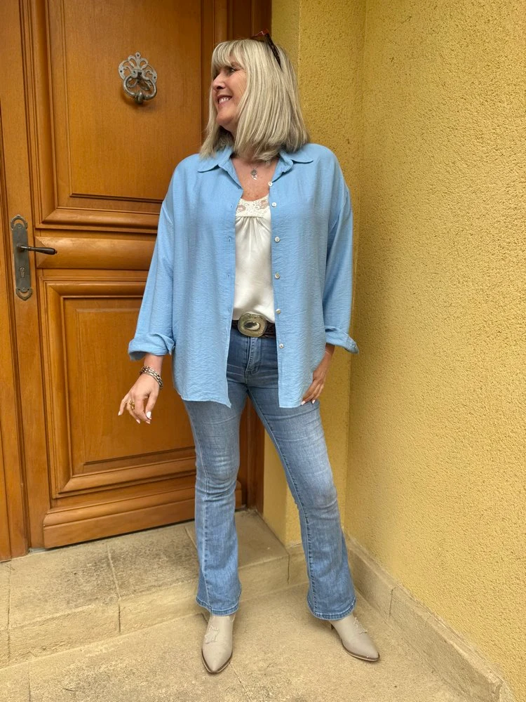 Chemise Amanda bleu