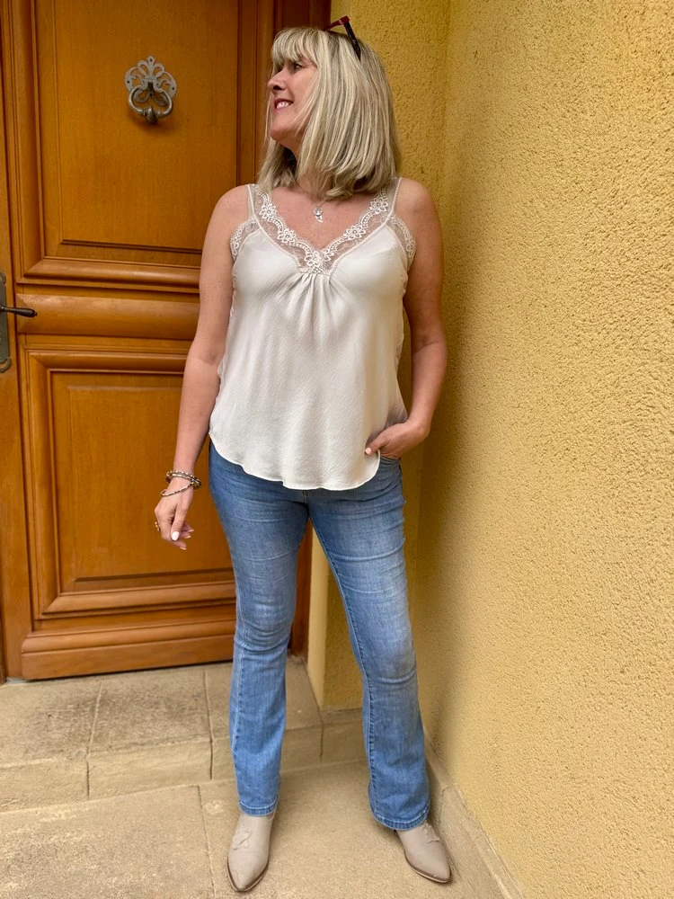 Top fluide Massimo beige