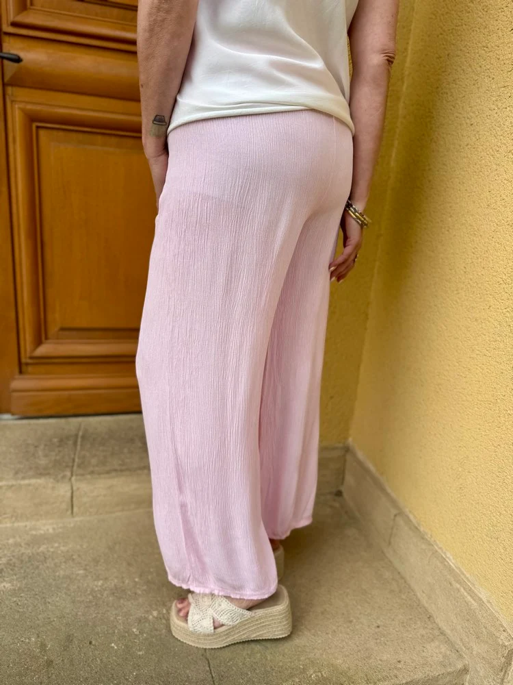 Pantalon fluide Aslo rose