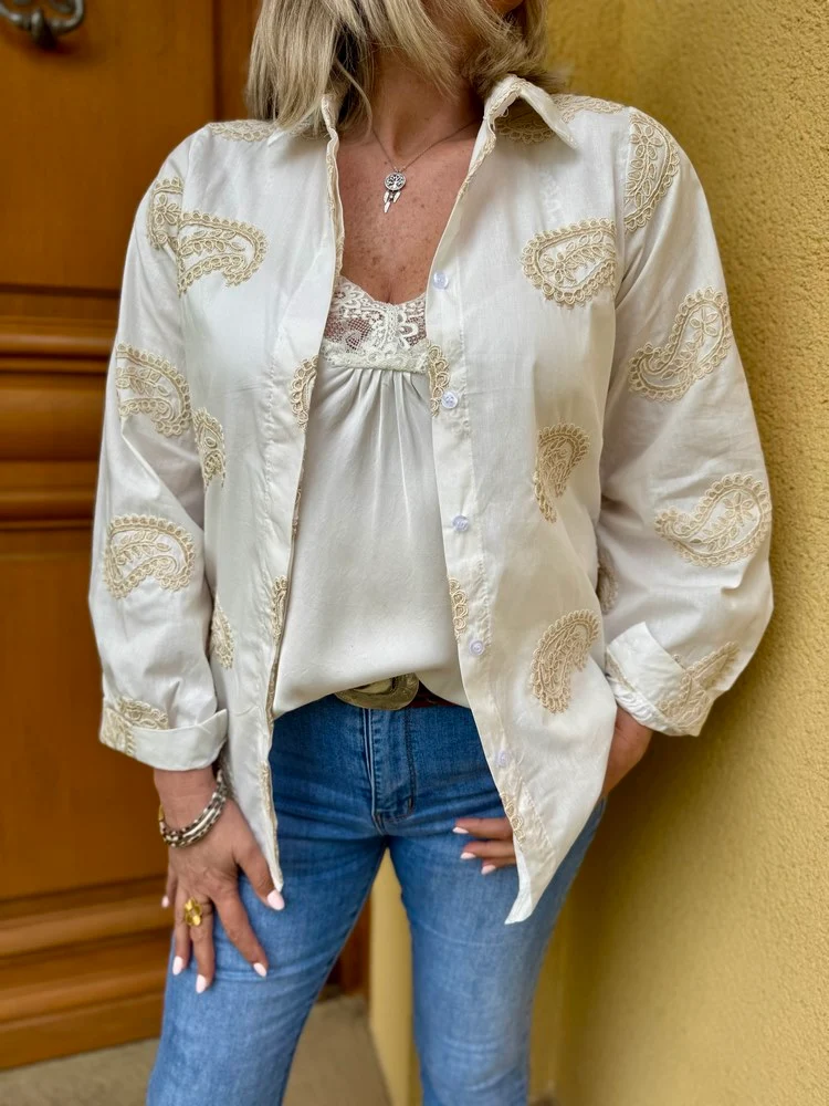 Chemise brodée Paloma