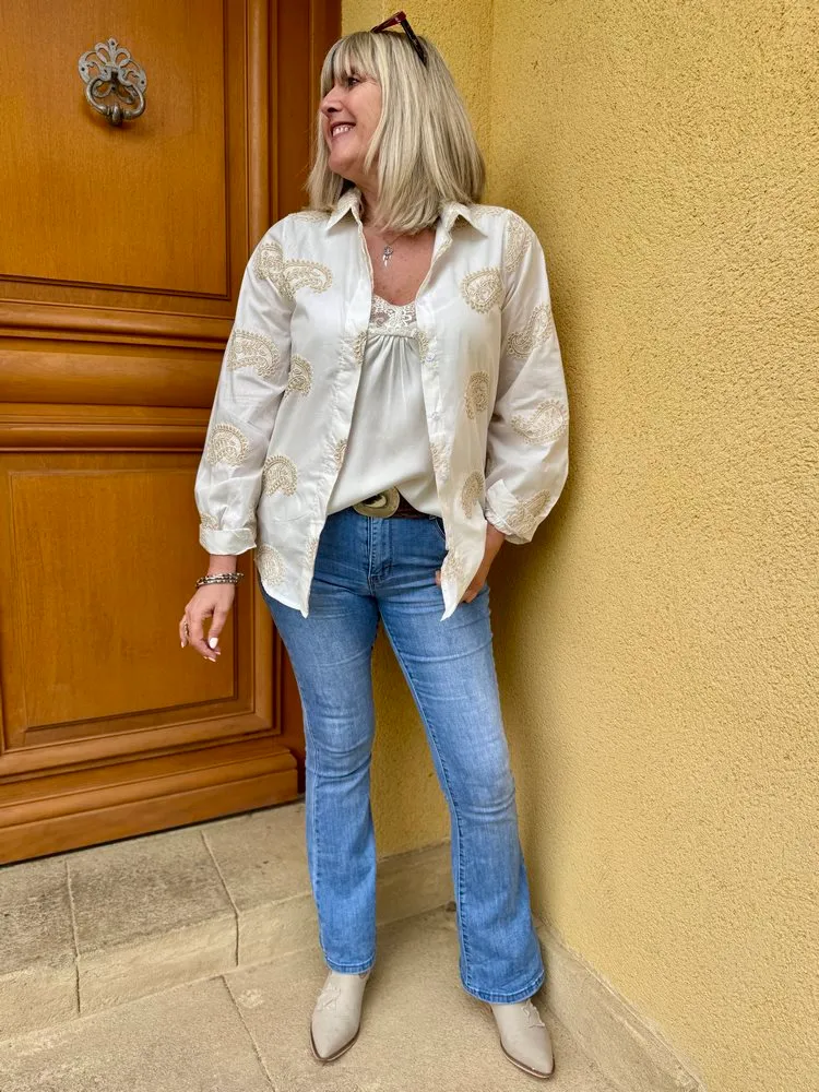Chemise brodée Paloma