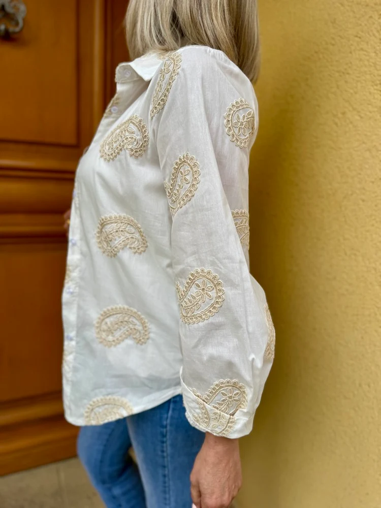 Chemise brodée Paloma
