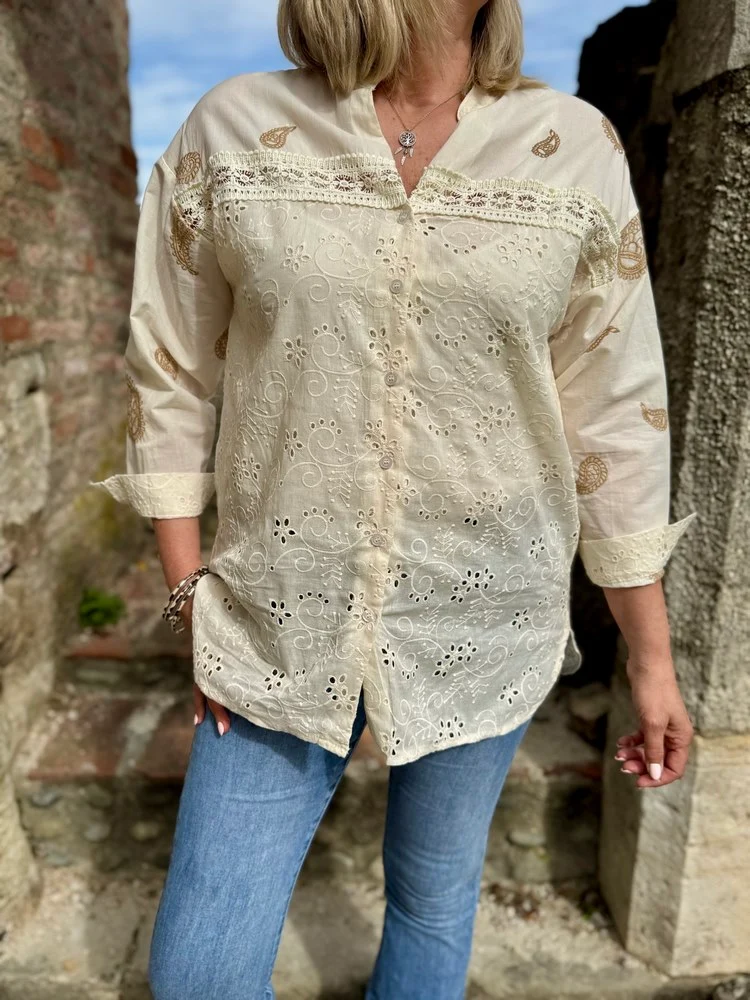 Chemise Marlène crème