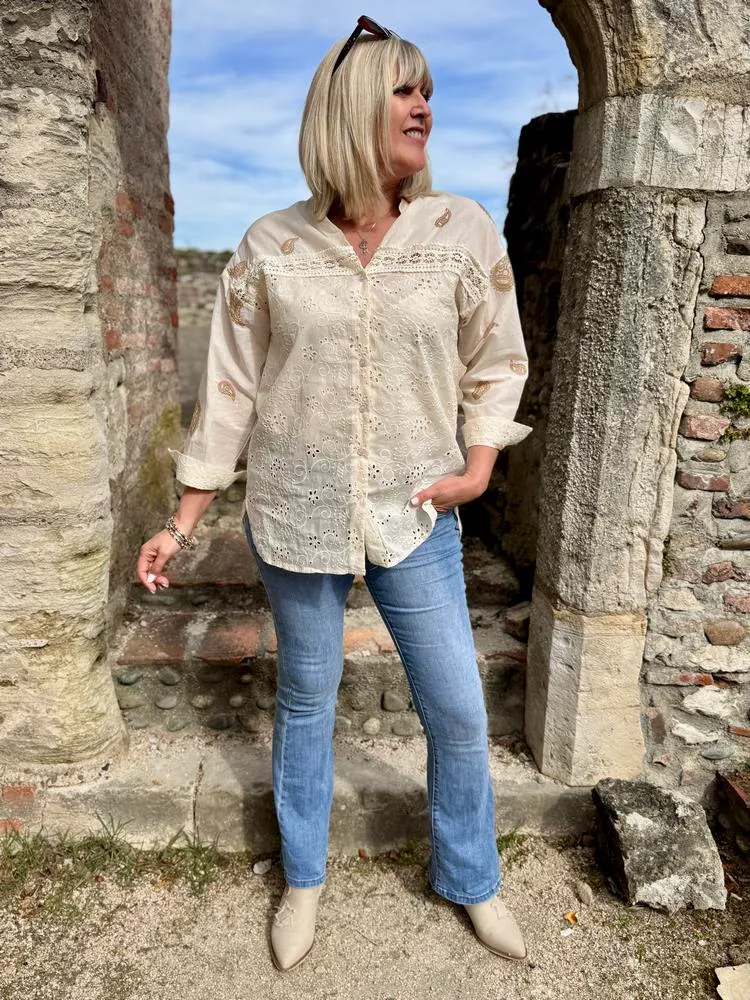 Chemise Marlène crème