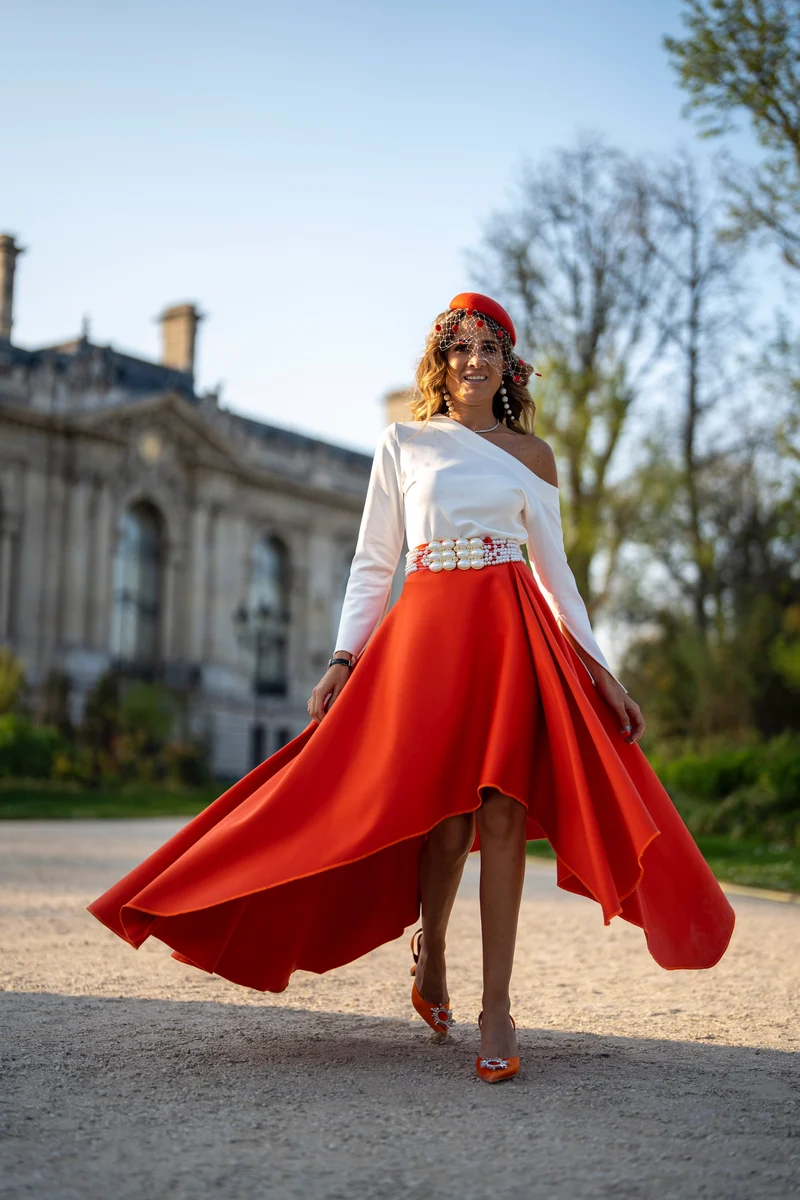 Jupe Naomie orange