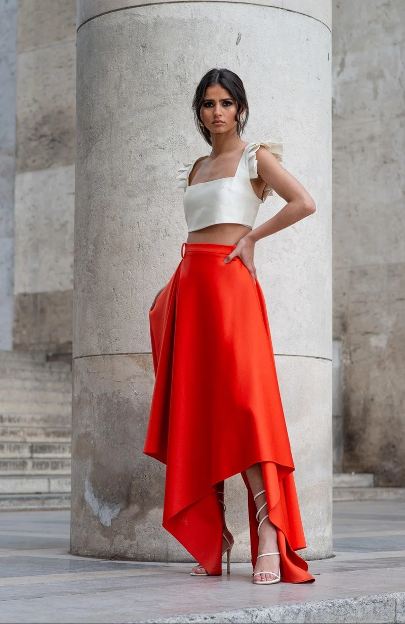 Jupe Naomie orange