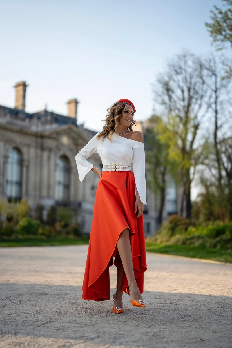 Jupe Naomie orange