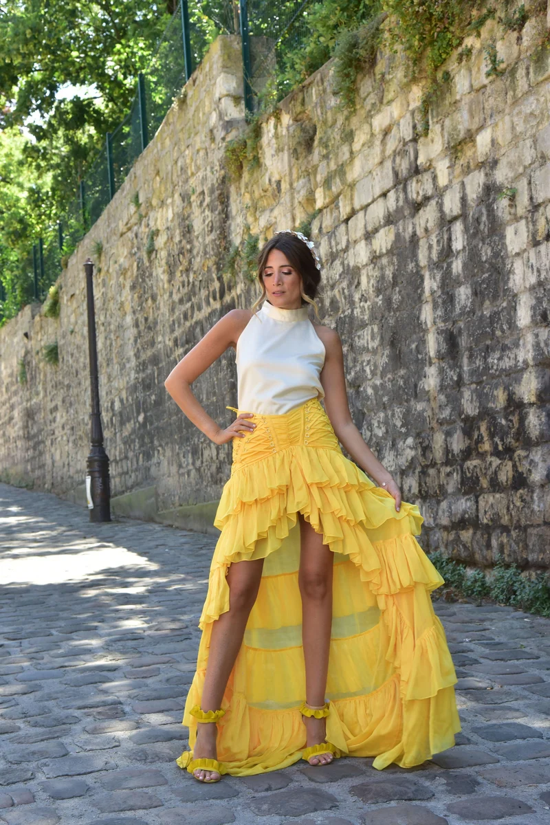 Jupe jaune Raisa