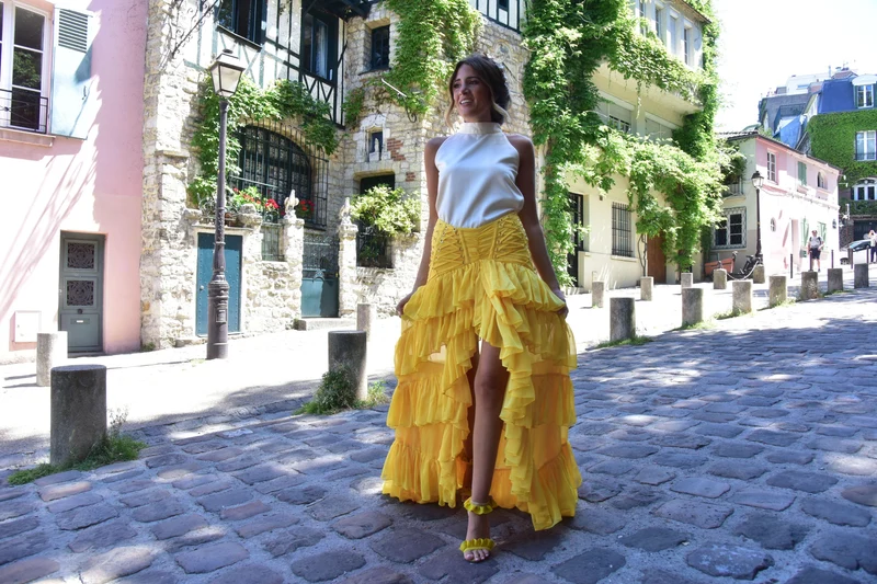 Jupe jaune Raisa