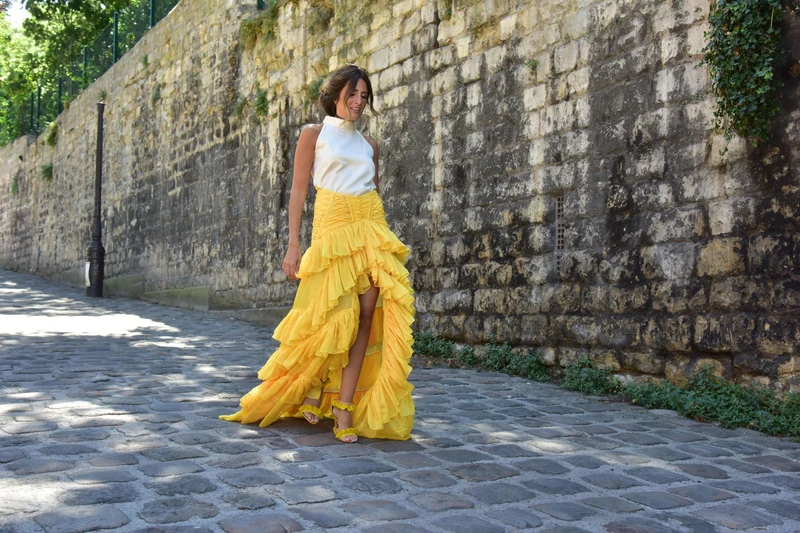 Jupe jaune Raisa
