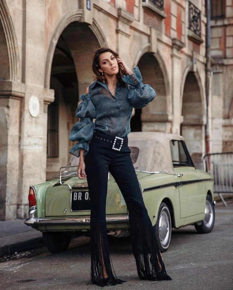 Pantalon Pucci à franges