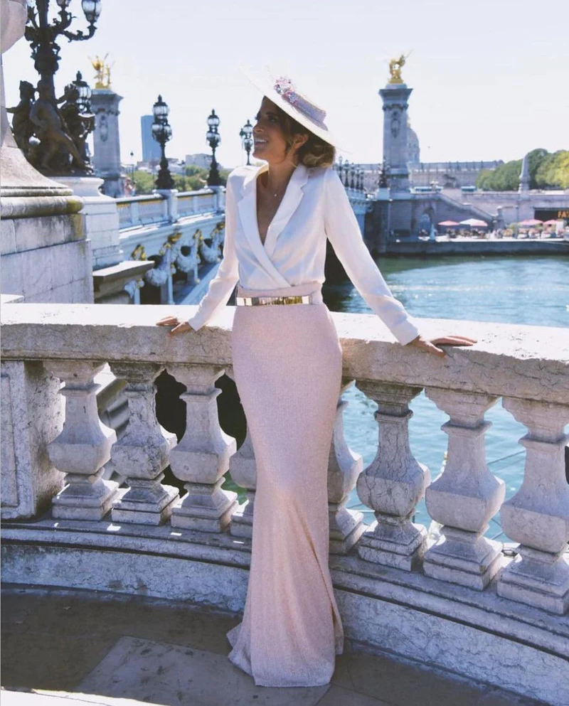 Chemisier Dior blanc soie