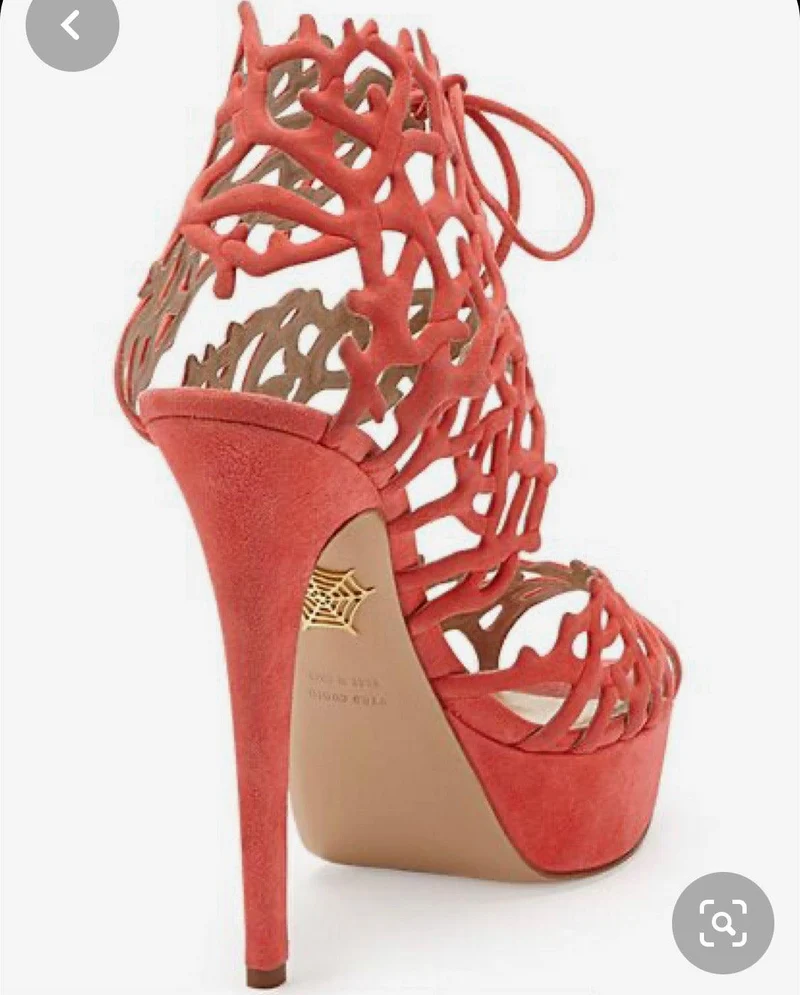 Sandales Charlotte Olympia orange