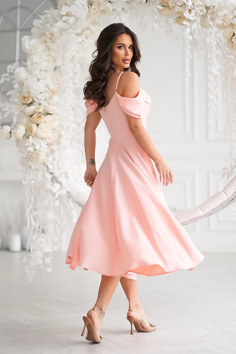 Robe de soirée mariage midi chic