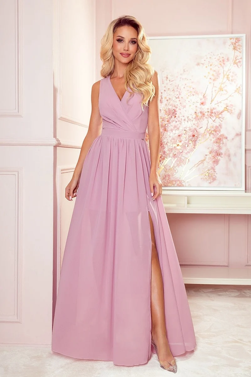 Robe de soirée chic longue fluide