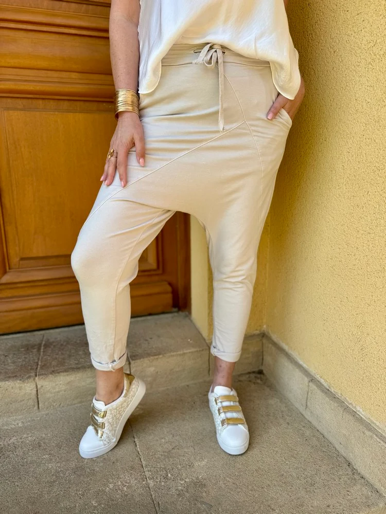 Jogg sarouel Gino beige