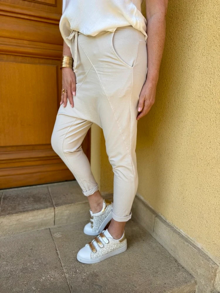 Jogg sarouel Gino beige