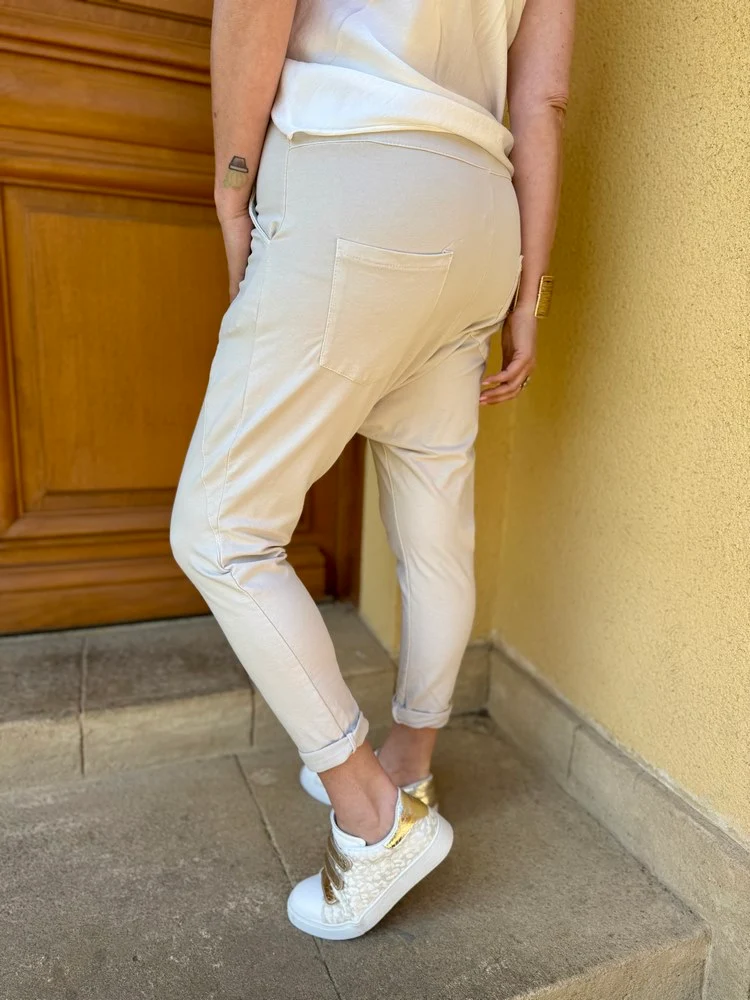 Jogg sarouel Gino beige