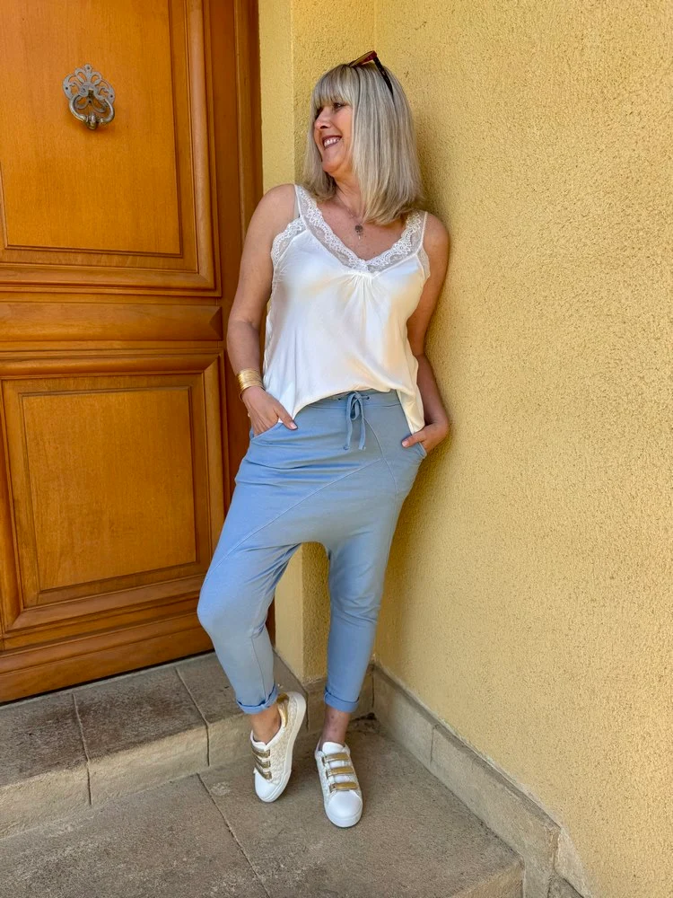 Jogg sarouel Gino bleu jean