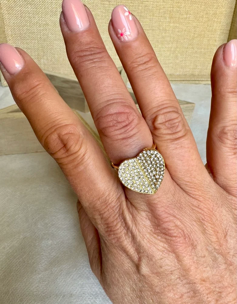 Bague Coeur strass