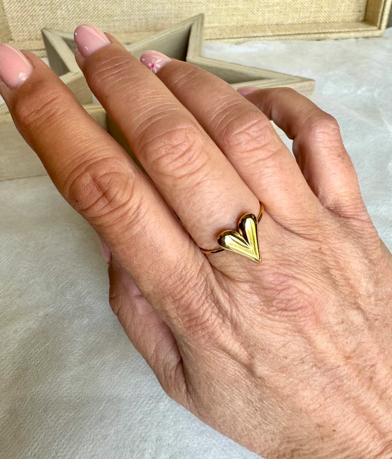Bague Coeur stylisé