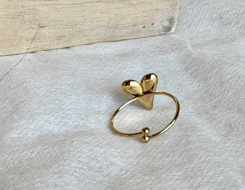 Bague Coeur stylisé