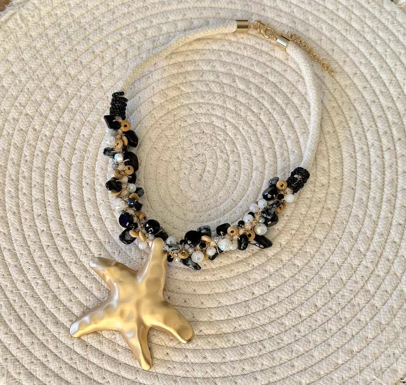 Collier Coquillage noir