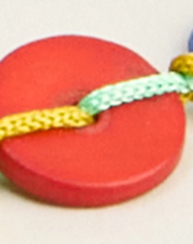 Ceinture à boutons multicolore